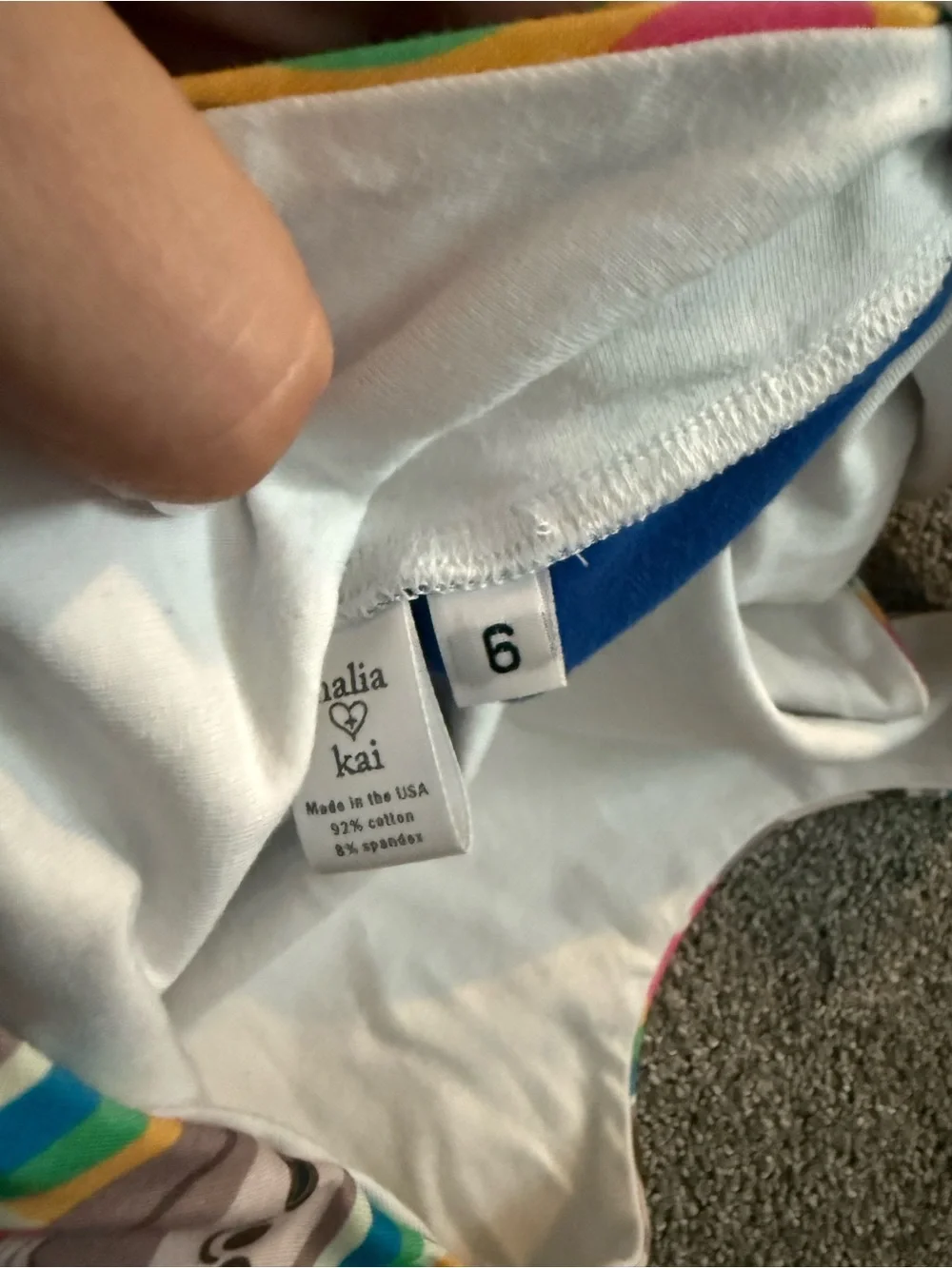 Malia + Kai Rainbow Sloth Handmade Twirl Dress Sz 6